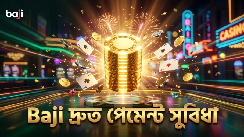 দ্রুত ডিপোজিট ও উইথড্রয়াল সুবিধা Baji তে সহজ