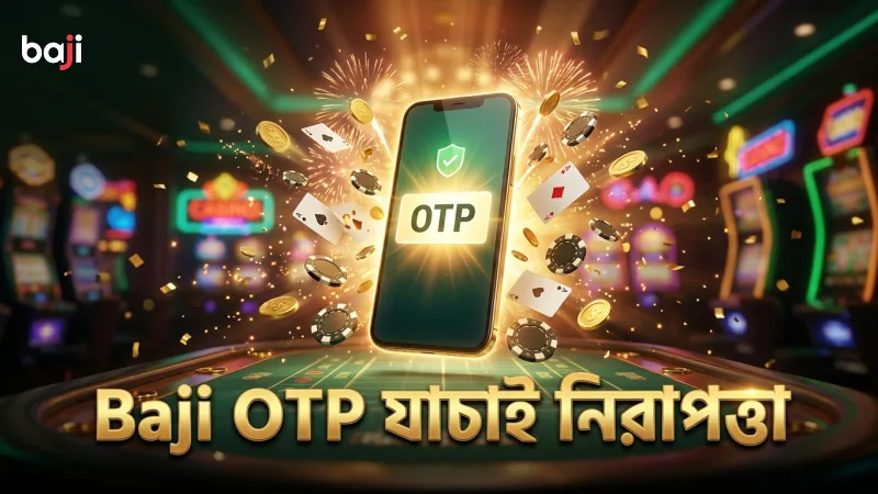 Baji রেজিস্ট্রেশনের সময় OTP যাচাই ব্যবহারকারীর নিরাপত্তা নিশ্চিত করে।