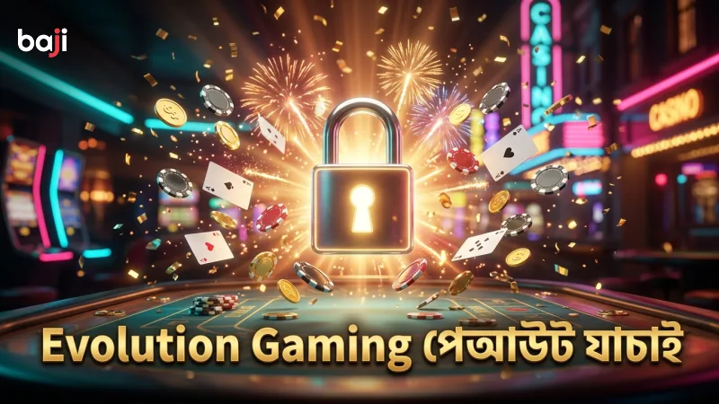 Evolution Gaming এর নিরাপদ পেআউট স্ট্রাকচার যাচাই প্রক্রিয়া।