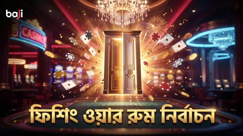 ফিশিং ওয়ার গেমে রুম নির্বাচন প্লেয়ারের কৌশল উন্নত করে।