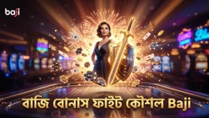 বাজি ব্র্যান্ডের বোনাস ফাইট মোডে তলোয়ার ও ঢালের ব্যবহার।